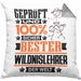 Wildnislehrer Geschenk Lustiger Spruch für Wildnislehrer Geschenkidee Bester Wildnislehrer Der WeltKissen mit Füllung 40x40 (Grau) Grau Trendation