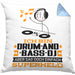 Drum-and-Bass-DJ Geschenk Kissen mit Füllung 40x40 Ich Bin Drum-and-Bass-DJ Aber Sag Doch Einfach Superheld Lustige Geschenkdiee für Drum-and-Bass-DJ (Grau) Blau Trendation