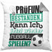 Bachelor Master Prüfung Bestanden Geschenk Kissen mit Füllung 40x40 Studium Prüfung Bestanden Kann Ich Jetzt Wieder Fußball Spielen Fußballer Geschenkidee (Grau) Grau Trendation