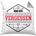 Ehemann Kissen mit Füllung 40x40 Geschenk Hab Ich Vergessen Geschenk Von Ehefrau (Grau) Grau Trendation