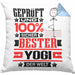 Yogi Geschenk Lustiger Spruch für Yogi Geschenkidee Bester Yogi Der WeltKissen mit Füllung 40x40 (Grau) Blau Trendation