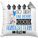 Hundesitterin Geschenk Kissen mit Füllung 40x40 Lustig Geschenkidee für Hundesitterin Geburtstag So Sieht Eine Richtig Coole Hundesitterin Aus Frauen Spruch (Grau) Grau Trendation