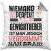 Gewichtheber Geschenk Kissen mit Füllung 40x40 Lustige Geschenkidee für Gewichtheber Geburtstag Niemand Ist Perfekt Aber Als Gewichtheber Ist Man Nah Dran (Grau) Grau Trendation