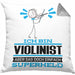 Violinist Geschenk Kissen mit Füllung 40x40 Ich Bin Violinist Aber Sag Doch Einfach Superheld Lustige Geschenkdiee für Violinist (Grau) Grau Trendation