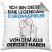 Curlingspieler Geschenk Kissen mit Füllung 40x40 Lustige Geschenkidee Geburtstag für Curlingspieler Ich Bin Dieser Legendäre Curlingspieler Von Dem Alle Geredet Haben (Grau) Grau Trendation
