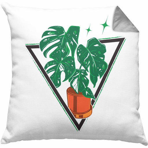 Gärtner Geschenk Kissen mit Füllung 40x40 Pflanzen Motiv Design Geschenkidee Garten-Pflege (Grau) Grau Trendation