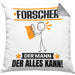 Forscher Kissen mit Füllung 40x40 Geschenk für Forscher Der Mann Der Alles Kann Geschenkidee zum Geburtstag (Grau) Grau Trendation