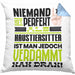 Haustiersitter Geschenk Kissen mit Füllung 40x40 Lustige Geschenkidee für Haustiersitter Geburtstag Niemand Ist Perfekt Aber Als Haustiersitter Ist Man Nah Dran (Grau) Blau Trendation