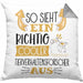 Tierverhaltensforscher Kissen mit Füllung 40x40 So Sieht Ein Richtig Cooler Tierverhaltensforscher Aus Geschenk Lustiger Spruch Geschenkidee (Grau) Grau Trendation