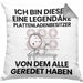 Plattenladenbesitzer Geschenk Kissen mit Füllung 40x40 Lustige Geschenkidee Geburtstag für Plattenladenbesitzer Ich Bin Dieser Legendäre Plattenladenbesitzer Von Dem Alle Geredet Haben (Grau) Grau Trendation