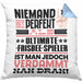 Ultimate-Frisbee-Spieler Geschenk Kissen mit Füllung 40x40 Lustige Geschenkidee für Ultimate-Frisbee-Spieler Geburtstag Niemand Ist Perfekt Aber Als Ultimate-Frisbee-Spieler Ist Man Nah Dran (Grau) Blau Trendation