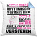 Rhythmische Gymnastin Geschenk Kaffee-Kissen mit Füllung 40x40 Geschenkidee für Rhythmische Gymnastin Ich Bin Rhythmische Gymnastin Ich Kann Es Dir Erklären Jedoch Nicht Für Dich Verstehen Spruch Lustig (Grau) Blau Trendation