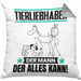 Tierwohlhaber Kissen mit Füllung 40x40 Geschenk für Tierwohlhaber Der Mann Der Alles Kann Geschenkidee zum Geburtstag (Grau) Grau Trendation