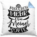 Lustiger Spruch Geschenk für Kollegen Wir Brauchen Mehr Von Meiner Sorte Kissen mit Füllung 40x40 (Grau) Blau Trendation