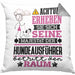 Hundeausführer Geschenk Kissen mit Füllung 40x40 Lustiger Spruch Erheben Sie Sich Der Hundeausführer Betritt den Raum (Grau) Grau Trendation