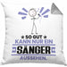 Sänger Geschenk Kissen mit Füllung 40x40 So Gut Kann Nur Ein Sänger Aussehen Geschenkidee (Grau) Grau Trendation