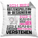 Katzenspielzeug-Designer Geschenk Kaffee-Kissen mit Füllung 40x40 Geschenkidee für Katzenspielzeug-Designer Ich Bin Katzenspielzeug-Designer Ich Kann Es Dir Erklären Jedoch Nicht Für Dich Verstehen Spruch Lustig (Grau) Grau Trendation