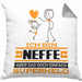 Neffe Geschenk Kissen mit Füllung 40x40 Ich Bin Neffe Aber Sag Doch Einfach Superheld Lustige Geschenkdiee für Neffe (Grau) Grau Trendation