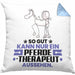 Pferdetherapeut Geschenk Kissen mit Füllung 40x40 So Gut Kann Nur Ein Pferdetherapeut Aussehen Geschenkidee (Grau) Blau Trendation