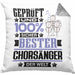 Chorsänger Geschenk Lustiger Spruch für Chorsänger Geschenkidee Bester Chorsänger Der WeltKissen mit Füllung 40x40 (Grau) Grau Trendation