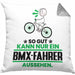 BMX-Fahrer Geschenk Kissen mit Füllung 40x40 So Gut Kann Nur Ein BMX-Fahrer Aussehen Geschenkidee (Grau) Grau Trendation