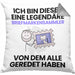 Briefmarkensammler Geschenk Kissen mit Füllung 40x40 Lustige Geschenkidee Geburtstag für Briefmarkensammler Ich Bin Dieser Legendäre Briefmarkensammler Von Dem Alle Geredet Haben (Grau) Grau Trendation