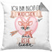 Rehe Kissen mit Füllung 40x40 Geschenk Frauen Ich Bin Bloß Ein Mädchen Das Rehe Liebt Rehliebhaberin Geschenk Spruch Geburtstag (Grau) Grau Trendation