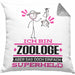 Zoologe Geschenk Kissen mit Füllung 40x40 Ich Bin Zoologe Aber Sag Doch Einfach Superheld Lustige Geschenkdiee für Zoologe (Grau) Grau Trendation
