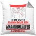 Marathonläufer Geschenk Kissen mit Füllung 40x40 So Gut Kann Nur Ein Marathonläufer Aussehen Geschenkidee (Grau) Grau Trendation