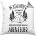 Pfadfinder Kissen mit Füllung 40x40 Geschenk Lustige Geschenkidee Für Pfadfinder Stinken Nicht Sie Riechen Nach Abenteuer (Grau) Grau Trendation
