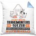Tierheimunterstützer Geschenk Kissen mit Füllung 40x40 Ich Bin Tierheimunterstützer Aber Sag Doch Einfach Superheld Lustige Geschenkdiee für Tierheimunterstützer (Grau) Blau Trendation