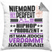 Hiphop-Produzent Geschenk Kissen mit Füllung 40x40 Lustige Geschenkidee für Hiphop-Produzent Geburtstag Niemand Ist Perfekt Aber Als Hiphop-Produzent Ist Man Nah Dran (Grau) Grau Trendation