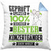 Konzertgänger Geschenk Lustiger Spruch für Konzertgänger Geschenkidee Bester Konzertgänger Der WeltKissen mit Füllung 40x40 (Grau) Blau Trendation