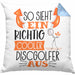So Sieht Ein Richtig Cooler Discgolfer Aus Geschenk Kissen mit Füllung 40x40 Lustiger Spruch Geschenkidee (Grau) Blau Trendation