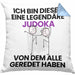 Judoka Geschenk Kissen mit Füllung 40x40 Lustige Geschenkidee Geburtstag für Judoka Ich Bin Dieser Legendäre Judoka Von Dem Alle Geredet Haben (Grau) Blau Trendation