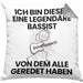 Bassist Geschenk Kissen mit Füllung 40x40 Lustige Geschenkidee Geburtstag für Bassist Ich Bin Dieser Legendäre Bassist Von Dem Alle Geredet Haben (Grau) Grau Trendation