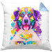 Berner Sennen Besitzer Farbe Love Kissen mit Füllung 40x40 Geschenk Lustiger Spruch Geschenkidee Berner Sennen Besitzerin (Grau) Blau Trendation
