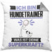 Hundetrainer Kissen mit Füllung 40x40 Geschenk für Hundetrainer Geburtstag Lustiger Spruch Was Ist Deine Superkraft (Grau) Grau Trendation