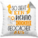 So Sieht Ein Richtig Cooler Geocacher Aus Geschenk Kissen mit Füllung 40x40 Lustiger Spruch Geschenkidee (Grau) Grau Trendation