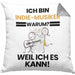 Indie-Musiker Geschenk Kissen mit Füllung 40x40 Lustiger Spruch Ich Bin Indie-Musiker Warum Weil Ich Es Kann Geschenkidee Bester Indie-Musiker Geburtstag (Grau) Grau Trendation