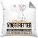Vogelretter Geschenk Kissen mit Füllung 40x40 Ich Bin Vogelretter Aber Sag Doch Einfach Superheld Lustige Geschenkdiee für Vogelretter (Grau) Grau Trendation