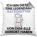 Katzensitter Geschenk Kissen mit Füllung 40x40 Lustige Geschenkidee Geburtstag für Katzensitter Ich Bin Dieser Legendäre Katzensitter Von Dem Alle Geredet Haben (Grau) Grau Trendation