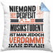 Musikstudent Geschenk Kissen mit Füllung 40x40 Lustige Geschenkidee für Musikstudent Geburtstag Niemand Ist Perfekt Aber Als Musikstudent Ist Man Nah Dran (Grau) Blau Trendation