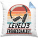 13. Geburtstag Kissen mit Füllung 40x40 Jungs Gaming Official Teenager 13er Geburtstag Geschenkidee Level 13 Freigeschaltet (Grau) Blau Trendation