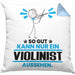 Violinist Geschenk Kissen mit Füllung 40x40 So Gut Kann Nur Ein Violinist Aussehen Geschenkidee (Grau) Blau Trendation