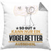 Vogelretter Geschenk Kissen mit Füllung 40x40 So Gut Kann Nur Ein Vogelretter Aussehen Geschenkidee (Grau) Grau Trendation