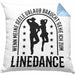 Lustige Kissen mit Füllung 40x40 für Line Dance Fans Spruch Line Dance Tänzerin (Grau) Blau Trendation