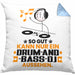 Drum-and-Bass-DJ Geschenk Kissen mit Füllung 40x40 So Gut Kann Nur Ein Drum-and-Bass-DJ Aussehen Geschenkidee (Grau) Blau Trendation