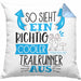 So Sieht Ein Richtig Cooler Trailrunner Aus Kissen mit Füllung 40x40 Geschenk für Trailrunner Geburtstag Geschenkdiee (Grau) Blau Trendation