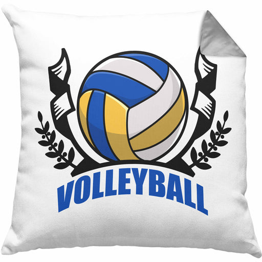 Volleyball-Kissen mit Füllung 40x40 Geschenk für Volleyball-Spieler Geschenkidee (Grau) Grau Trendation